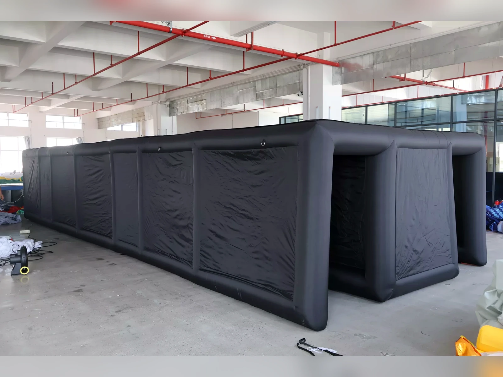 Commercial Inflatable Maze - Plain Black, real product view 4