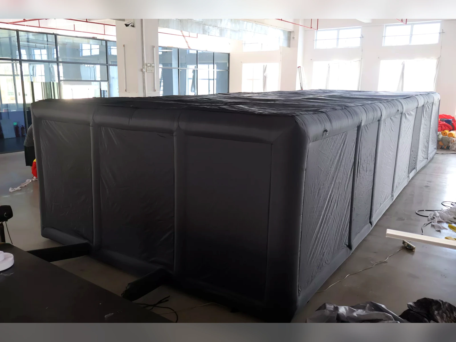 Commercial Inflatable Maze - Plain Black, real product view 8