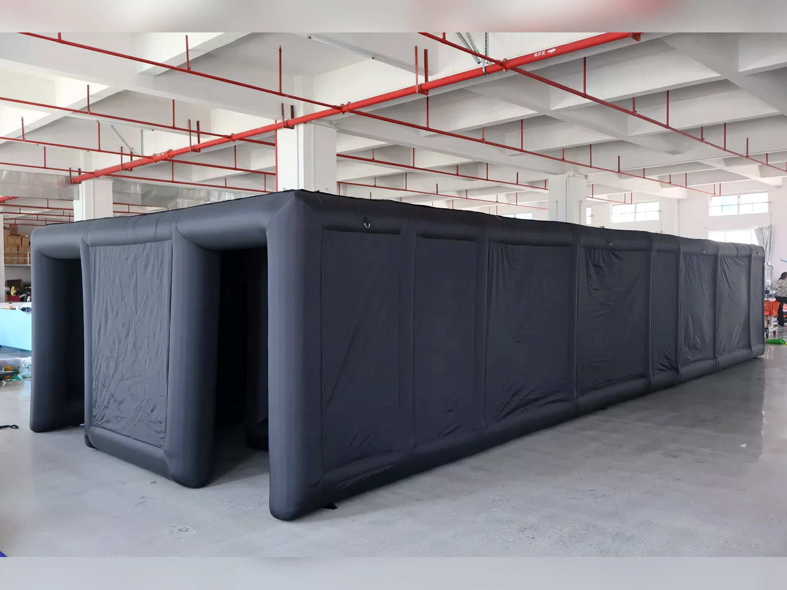 Commercial Inflatable Maze - Plain Black, real product view 3