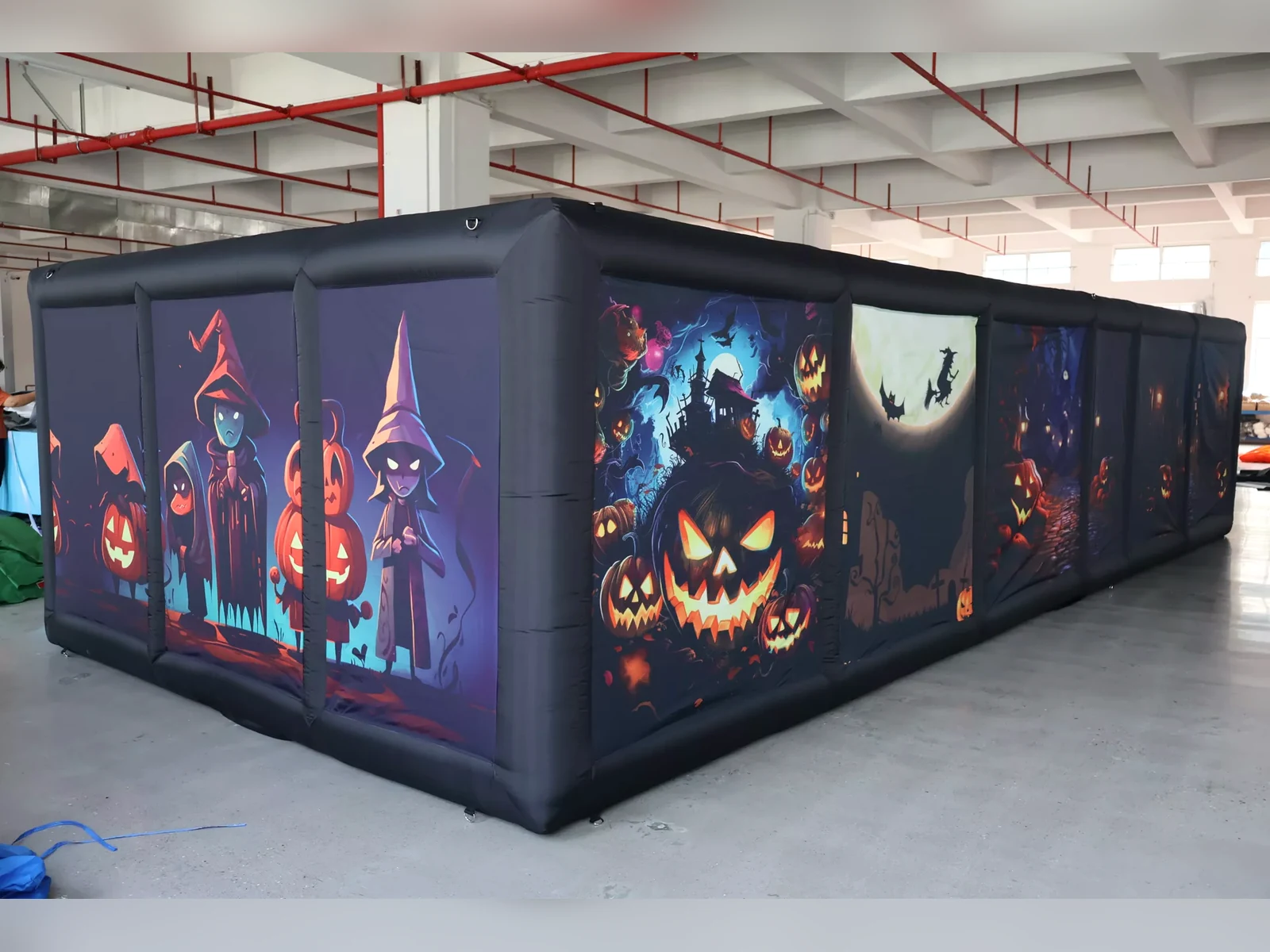 Commercial Inflatable Maze - Halloween Pumpkin, real product view 6