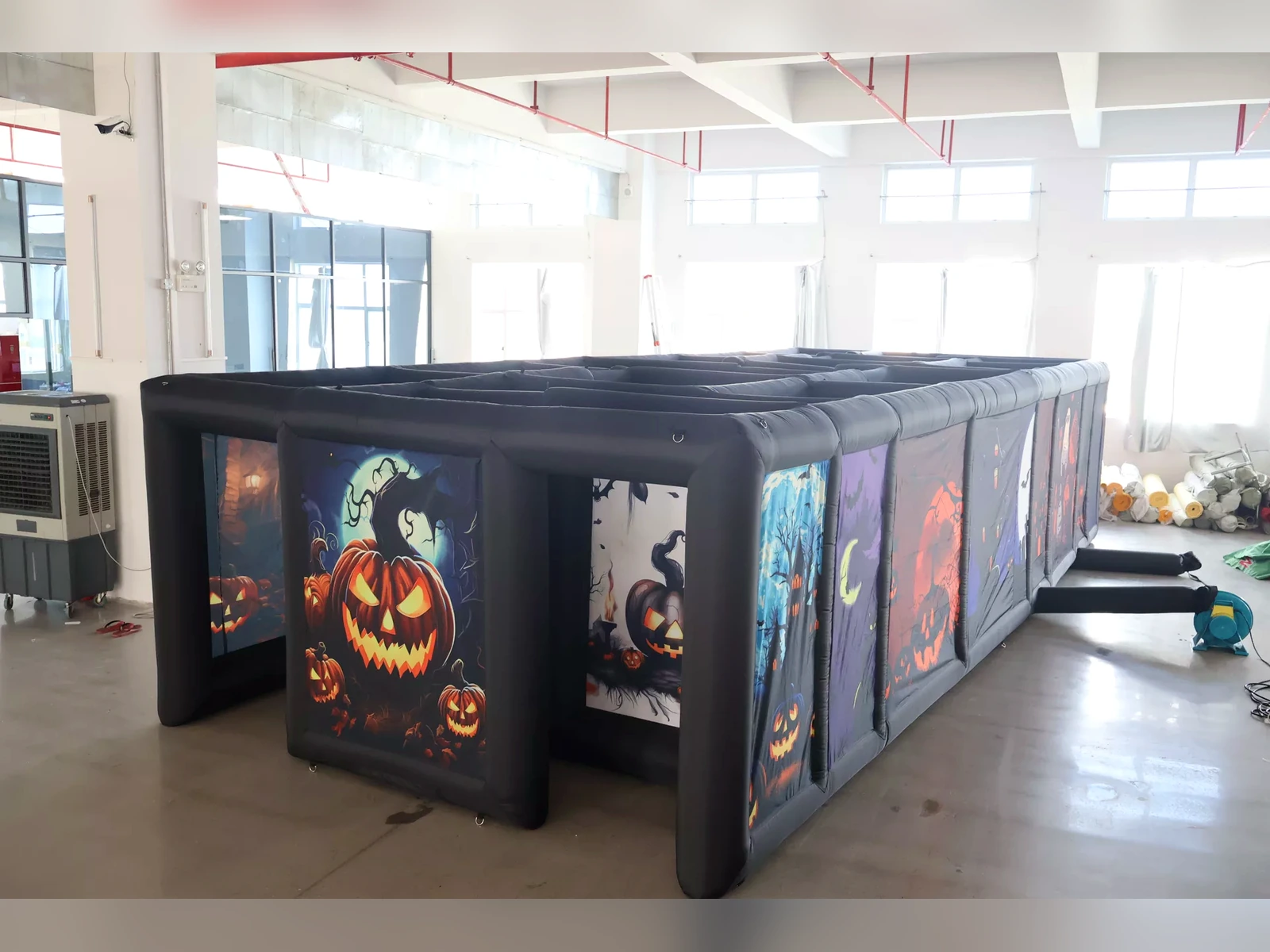 Commercial Inflatable Maze - Halloween Pumpkin, real product view 5