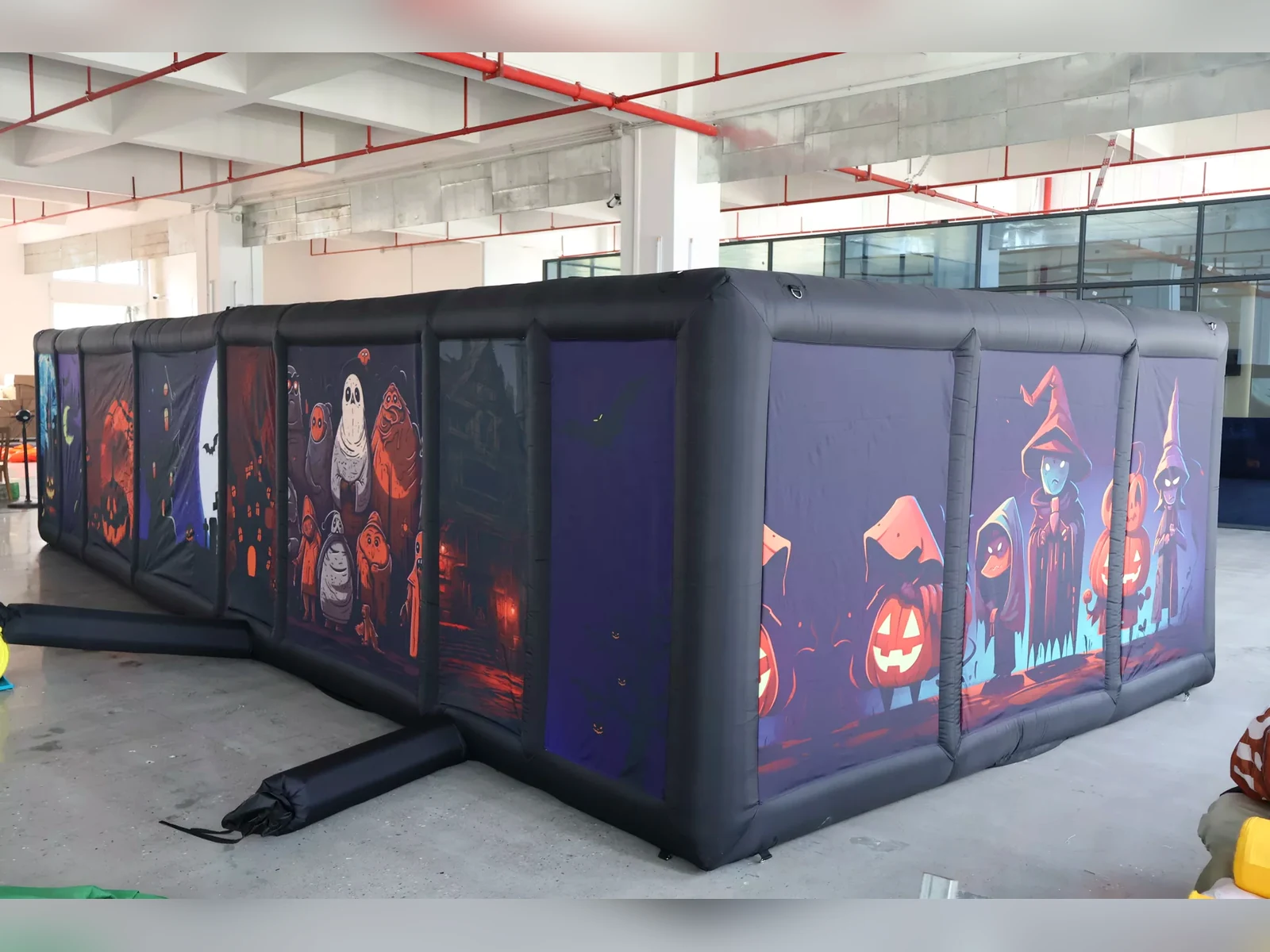 Commercial Inflatable Maze - Halloween Pumpkin, real product view 3