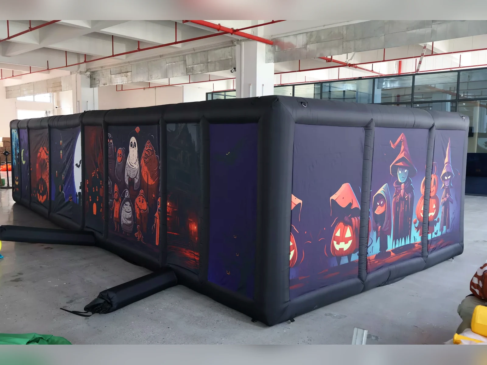 Commercial Inflatable Maze - Halloween Pumpkin, real product view 8