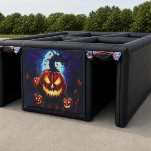 Commercial Inflatable Maze - Black Pumpkin Replaceable Skin Open Top - product view 1