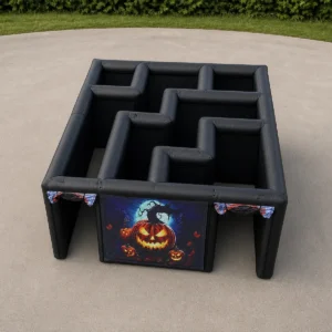 Commercial Inflatable Maze - Black Pumpkin Replaceable Skin Open Top - product view 3