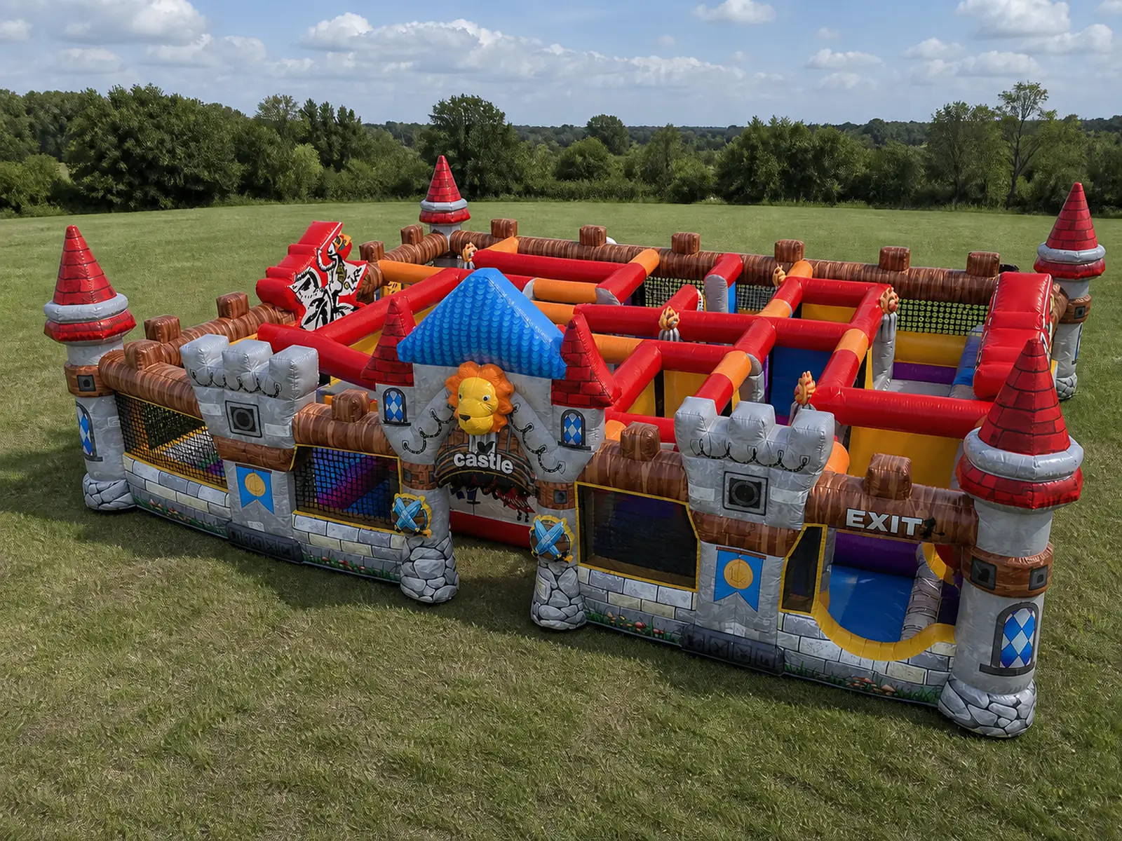 Commercial Inflatable Maze - Castle Route Maze - product view 1