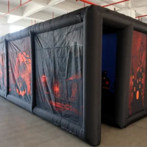 Commercial Inflatable Maze - Red Halloween - product view 1
