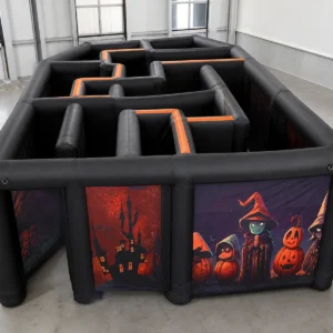 Commercial Inflatable Maze - Red Halloween - product view 3