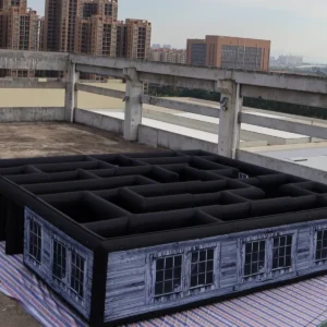 Commercial Inflatable Maze - Gray Haunted House - 10m x 10m x 2m - P010 - product view 7