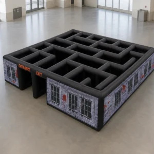 Commercial Inflatable Maze - Gray Blood Window Halloween - product view 3