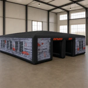 Commercial Inflatable Maze - Gray Blood Window Halloween - product view 1