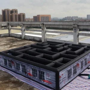 Commercial Inflatable Maze - Gray Blood Window Halloween - product view 5