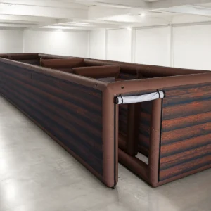 Commercial Inflatable Maze - Rustic Wood Grain - product view 3