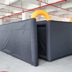 Commercial Inflatable Maze - Plain Black Open Top - 6 x 6m - P015 - product view 6