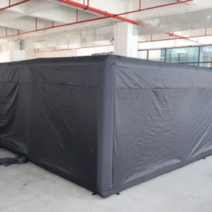 Commercial Inflatable Maze - Plain Black Open Top - 6 x 6m - P015 - product view 5