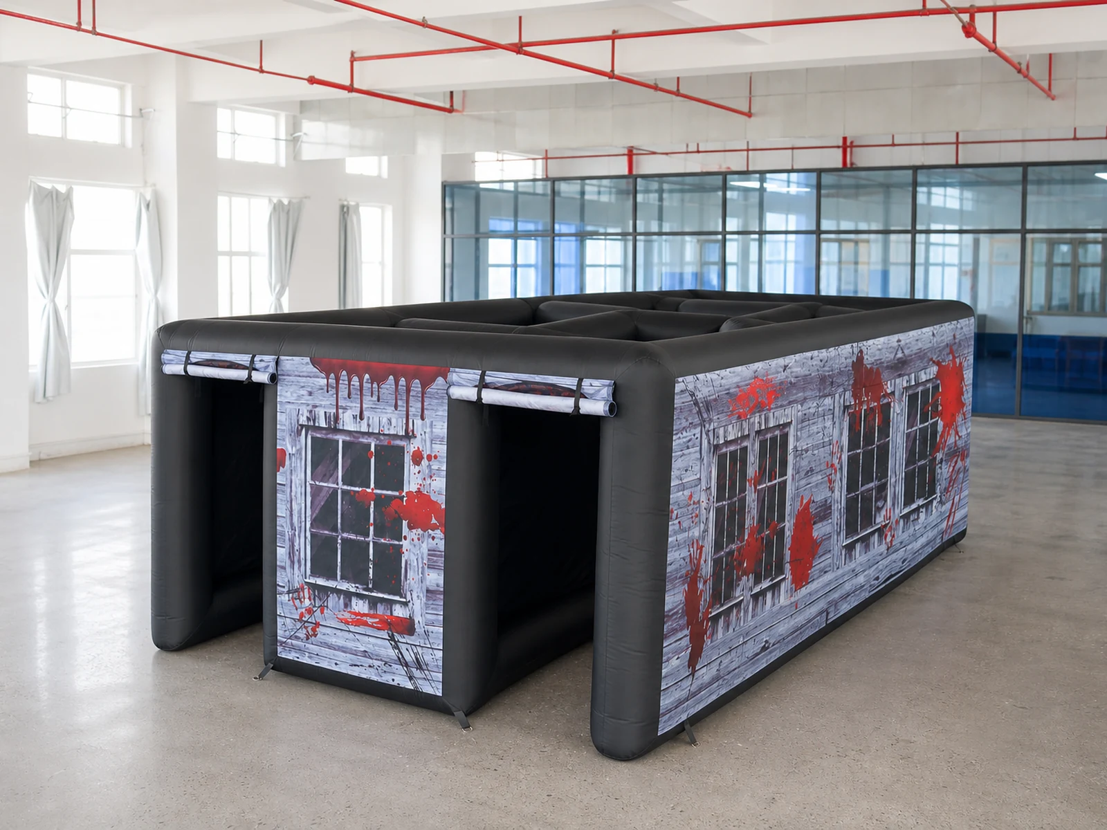Commercial Inflatable Maze - Gray Blood Window Open Top - 3 x 6m - P016 - product view 1