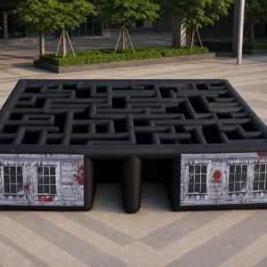 Commercial Inflatable Maze - Gray Blood Window Open Top 8m - product view 1