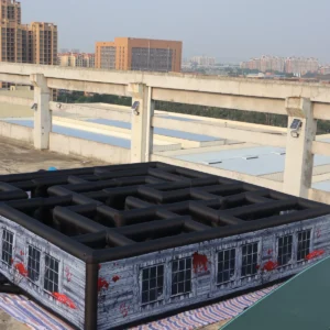 Commercial Inflatable Maze - Gray Blood Window Corner Entry 9m - product view 2