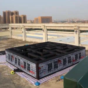 Commercial Inflatable Maze - Gray Blood Window Corner Entry 9m - product view 8