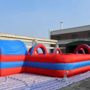 Commercial Inflatable Maze - Red Blue Arched Open Top - product view 4