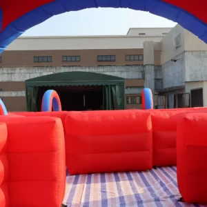 Commercial Inflatable Maze - Red Blue Arched Open Top - product view 10