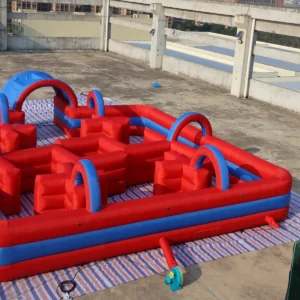 Commercial Inflatable Maze - Red Blue Arched Open Top - product view 8