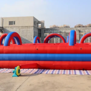 Commercial Inflatable Maze - Red Blue Arched Open Top - product view 9