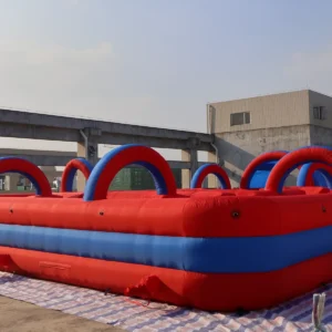 Commercial Inflatable Maze - Red Blue Arched Open Top - product view 5