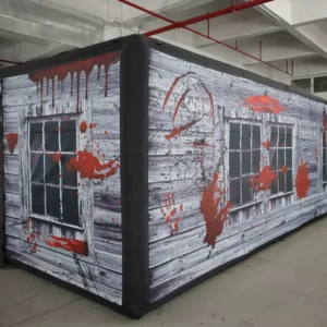 Commercial Inflatable Maze - Gray Blood Window Door Flap - product view 8