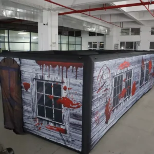 Commercial Inflatable Maze - Gray Blood Window Door Flap - product view 7