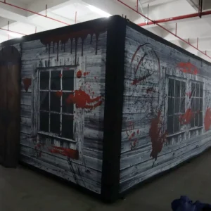 Commercial Inflatable Maze - Gray Blood Window Door Flap - product view 6