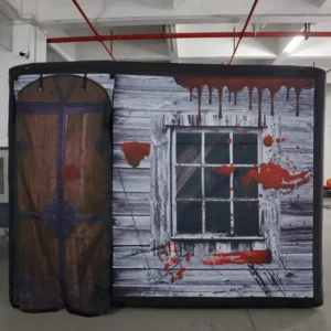 Commercial Inflatable Maze - Gray Blood Window Door Flap - product view 2