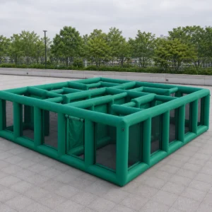 Commercial Inflatable Maze - Dark Green Mesh CS Style - product view 1