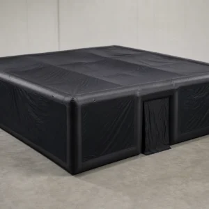Commercial Inflatable Maze - Plain Black 12m Square with Removable Cover - product view 3