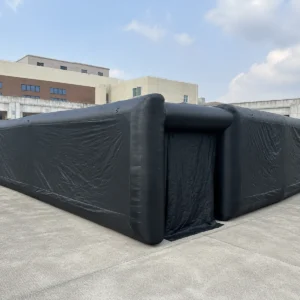 Commercial Inflatable Maze - Plain Black 12m Square with Removable Cover - product view 2