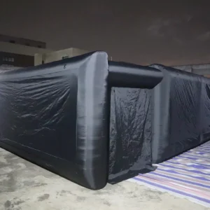 Commercial Inflatable Maze - Plain Black 12m Square with Removable Cover - product view 4