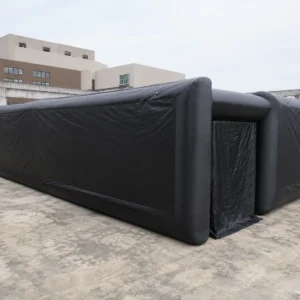 Commercial Inflatable Maze - Plain Black 12m Square with Removable Cover - product view 5