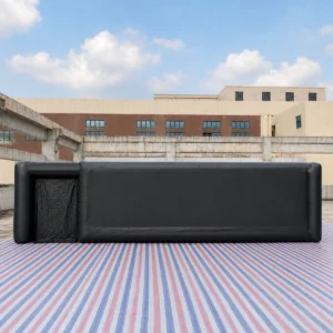 Commercial Inflatable Maze - Plain Black 12m Square with Removable Cover - product view 7