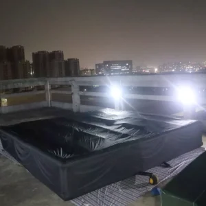 Commercial Inflatable Maze - Plain Black 12m Square with Removable Cover - product view 9