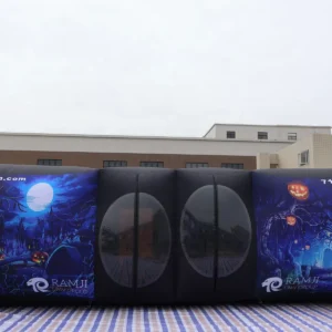 Commercial Inflatable Maze - Blue Halloween Twin Oval Entry - product view 10
