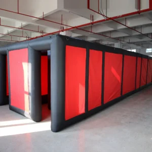 Commercial Inflatable Maze - Plain Red Black Double Passage - product view 5