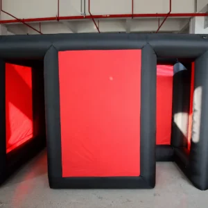 Commercial Inflatable Maze - Plain Red Black Double Passage - product view 9