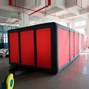 Commercial Inflatable Maze - Plain Red Black Double Passage - product view 4