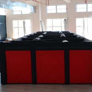 Commercial Inflatable Maze - Plain Red Black Double Passage - product view 2