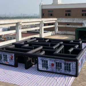 Commercial Inflatable Maze - Gray Blood Window Central Entry 12m - product view 4