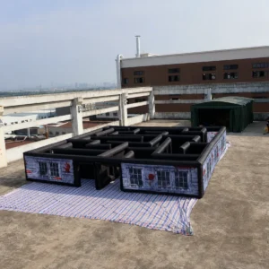 Commercial Inflatable Maze - Gray Blood Window Central Entry 12m - product view 2