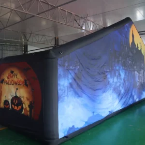 Commercial Inflatable Maze - Blue Castle Bloody Hand Gable Roof - product view 2