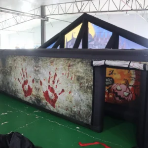 Commercial Inflatable Maze - Blue Castle Bloody Hand Gable Roof - product view 6