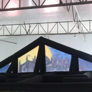 Commercial Inflatable Maze - Blue Castle Bloody Hand Gable Roof - product view 9