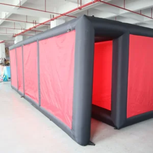 Commercial Inflatable Maze - Plain Red Black Open Top - product view 10